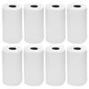Pack of 8 - Centrefeed White Kitchen Rolls 2 Ply Kitchen Wiping Hand Towels Embossed Recycled Wiping Tissue Rolls Multipurpose Strong 200 Sheets Household Towels for Cleaning Wipe Commercial & Home view 1