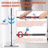 Professional Microfiber Mop, 46 cm, Large Flat for Floor Cleaning, 4 Reusable Washable Mop Pads, Hardwood Cleaning System, Wet and Dust, with 155 cm Long Stainless Steel Handle view 4