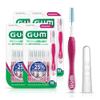 GUM Proxabrush Go-Betweens - Moderate, Interdental Brushes Between Teeth, Dental Picks for Plaque Removal, Safe for Braces & Dental Devices, 10ct (4Pk) view 1