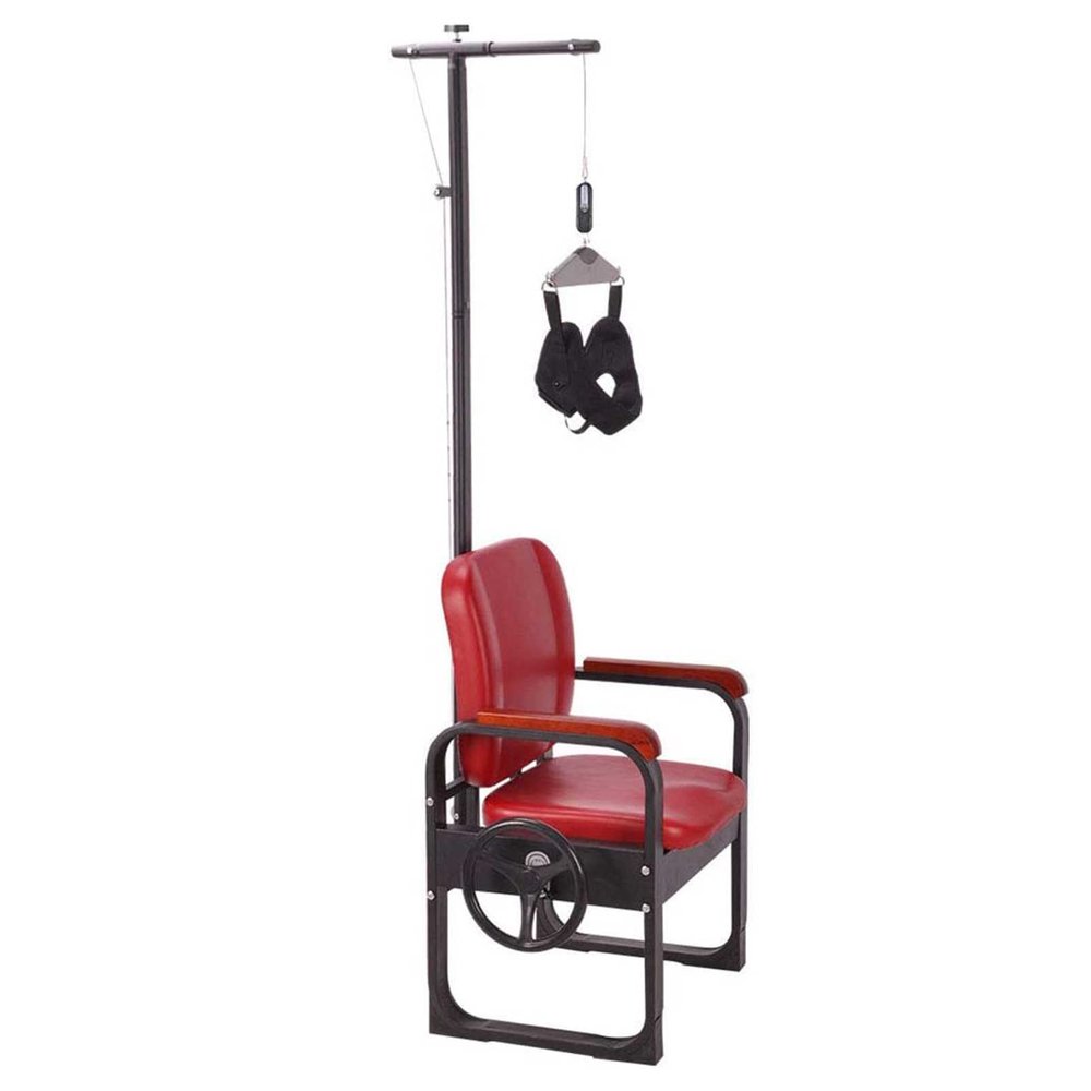 Adjustable Cervical Traction Chair - Relieve Head and Neck Discomfort at Home - Neck Traction Stretcher for Physical Therapy - Improve Posture with Our Cervical Traction Device!