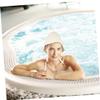 Gogogmee 3pcs Thickened Sauna Hat for Household Bathing Felt Material Sauna Caps Heat Insulation Hats for Infrared view 3