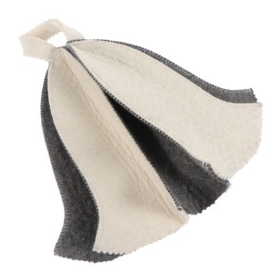 BESPORTBLE 3pcs Felt Sauna Hat for Hot Dry Steam Simple Hair Protection Cover Bathing Hat