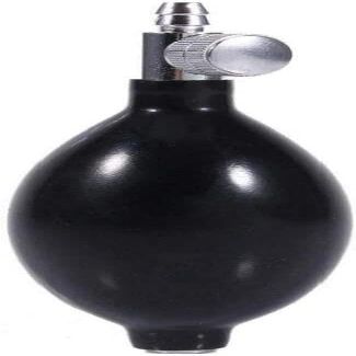 Replacement Hand Black Air Pump for Aircast Walker Brace Sphygmomanometer Blood Pressure Latex Air Release