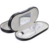 FOMIYES Slim Flat Glasses Case for Women Decorative Eyeglass Box Pu Material Double Eyeglass Case for Sunglasses Lenses view 1