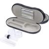 FOMIYES Slim Flat Glasses Case for Women Decorative Eyeglass Box Pu Material Double Eyeglass Case for Sunglasses Lenses view 2