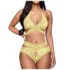 Lingerie For Women Sexy Naughty Plus Size Fish Net Black With Bow Teddy One-Piece Lace Babydoll Bodysuit Nightie view 1