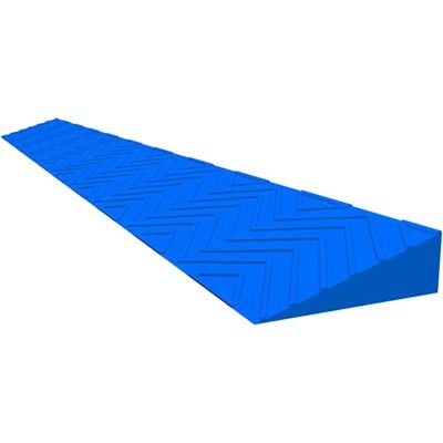 Portable Ramps for Steps,Wheelchair Threshold Ramps for Doorways 2-6.5cm,Rise Driveway Curb Ramps - Portable Lightweight Plastic Wheelchair Ramp for Sidewalk Lawn Mower (Color : Blue, Size : 100x10x