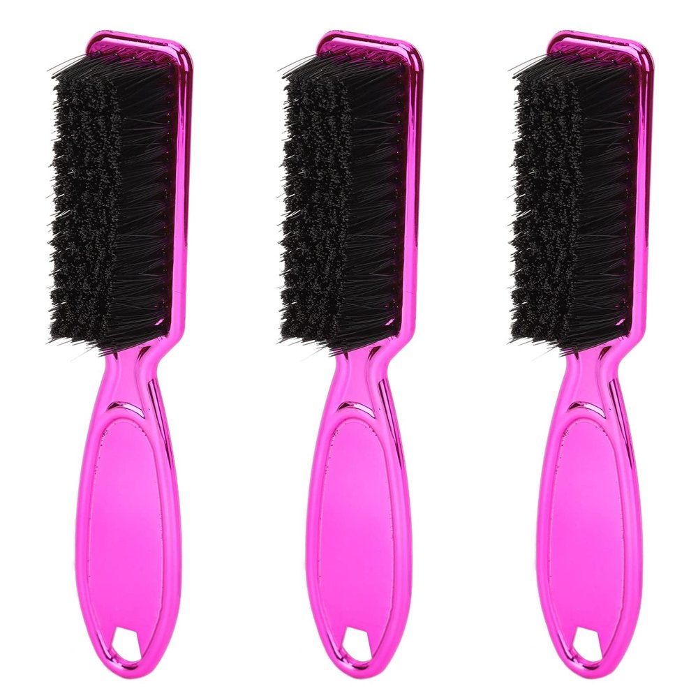 Beard Brush Beard Beard Brush for Men, Beard Care Brush 3 Pieces Beard Styling Comb Beard Care Brush Multifunction Mustache Brush with Curved Handle Beard Mustache Fine or Thick Hair Brush