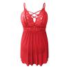 NOAGENJT Lingerie For Women Sexy Naughty Crotchless Latex Bodysuit Sex/Play Plus Size Sleepwear Chemises Slip Babydoll Nightgown Sleep Dress view 2