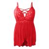 NOAGENJT Lingerie For Women Sexy Naughty Crotchless Latex Bodysuit Sex/Play Plus Size Sleepwear Chemises Slip Babydoll Nightgown Sleep Dress view 3