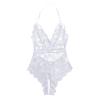 NOAGENJT Plus Size Lingerie With Built In Push Up Bra For Women Sexy Naughty Corset Halter V-Neck Zipper One-Piece Stockings Underwear view 1