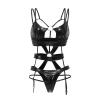 NOAGENJT Sexy Lingerie For Women Kinky Sex/Play Set Naughty Fishnet Bodysuit One Piece V-Neck Mini Dress Strapless Mesh Chemise Babydoll view 2