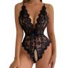 NOAGENJT Plus Size Lingerie For Women Sex/Play Set Push Bodysuit Snap Crotch Teddy One Piece Babydoll view 1