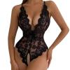 NOAGENJT Plus Size Lingerie For Women Sex/Play Set Push Bodysuit Snap Crotch Teddy One Piece Babydoll view 2