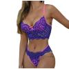 NOAGENJT Lingerie For Women Sexy Naughty With Support Sleepwear Women's See Through Mesh Lace Deep V Neck Backless Teddy Bodysuit view 1