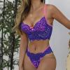 NOAGENJT Lingerie For Women Sexy Naughty With Support Sleepwear Women's See Through Mesh Lace Deep V Neck Backless Teddy Bodysuit view 2