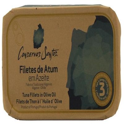Conservas Santos Portugal - Tuna Fillet in Olive Oil - 5 x 120 gr Pack