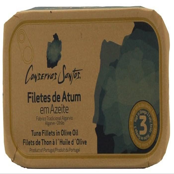 Conservas Santos Portugal - Tuna Fillet in Olive Oil - 5 x 120 gr Pack
