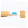 DOITOOL 1pc Portable Bamboo Toothbrush Holder Tube Travel Case for Hiking Camping Chic Round Design Easy to Clean Lightweight Toothbrush Storage view 2