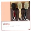 Beavorty Clean Broken Hair Brush for Beard Mustache Wool Brush Curved Handle for Shaving and Shower Use in Barber Shop Home view 3