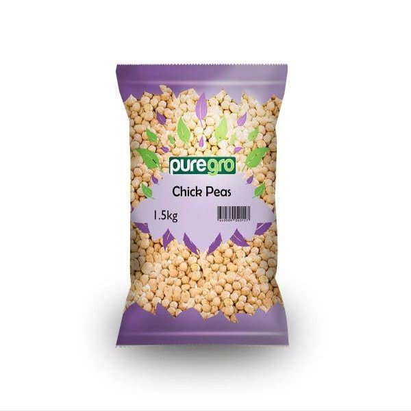 Puregro Chickpeas 1.5kg (PACK OF 1) | Kabuli Chana | Hommes | Lablabi | Chole Chana.