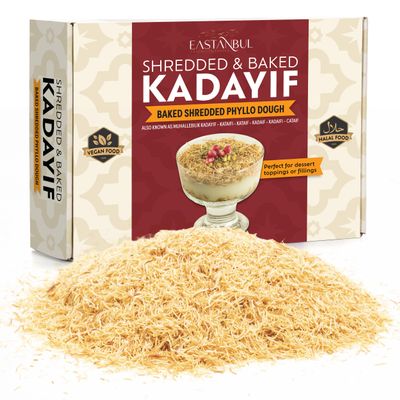 Eastanbul Baked Kataifi Shredded Fillo Dough, Kadayif, Toasted Katafi, 250g