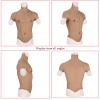 LXURY Realistic Fake Muscle Silicone Male Chest Half Body Suit Simulation Skin Silicone Soft for Cosplay Halloween Props,Color1,L view 2