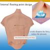 LXURY Realistic Fake Muscle Silicone Male Chest Half Body Suit Simulation Skin Silicone Soft for Cosplay Halloween Props,Color2,S view 4