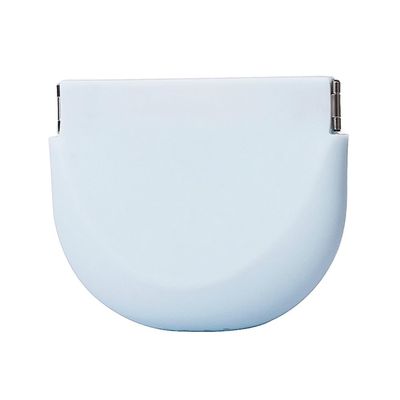 Innovative Soft Silicone Squeeze Retainer Holder, Stylish Portable Retainer Case, Fashionable Slim Retainer Container fits in Pocket or Purse, Pastel Blue, S
