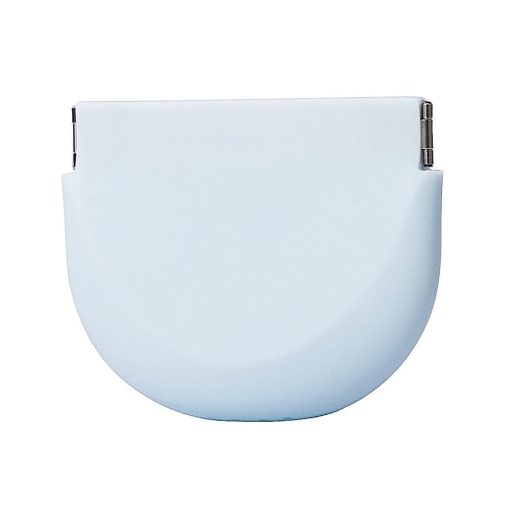 Innovative Soft Silicone Squeeze Retainer Holder, Stylish Portable Retainer Case, Fashionable Slim Retainer Container fits in Pocket or Purse, Pastel Blue, S