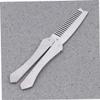 Beatifufu Men's Stainless Steel Beard Comb and Mustache Brush Set, Anti-static and Broken-resistant Grooming Tool, Portable for Home and Barber Salon Use view 2