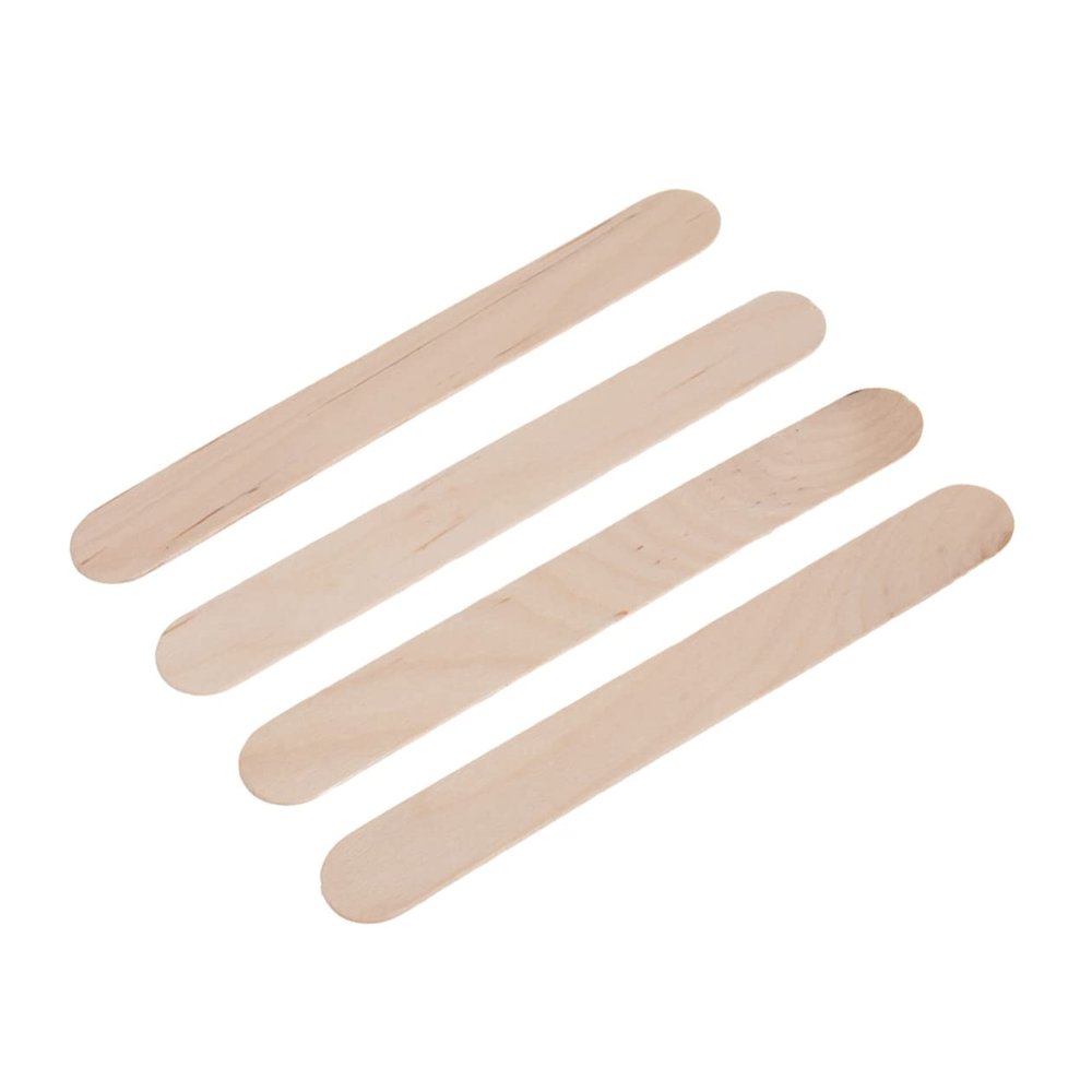 minkissy Wax Spatulas for Waxing 50pcs Wooden Hair Removal Sticks Tongue Depressors
