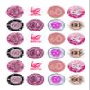 24 edible 60th birthday party pink Cupcake Cake Toppers Wafer Rice Paper precut decoration view 2