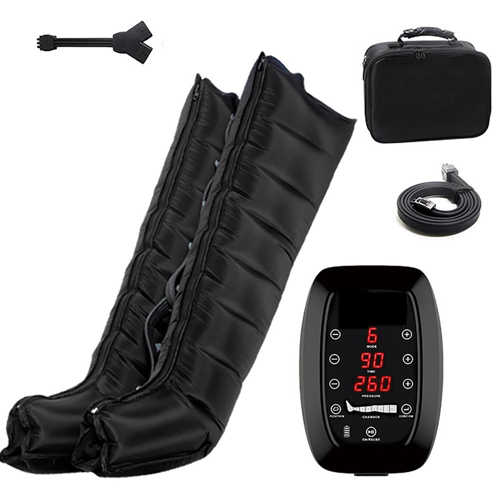 JOSBY Upgraded Leg Air Compression Massager, Adjustable pressure: 80-260, with 6 Modes, Relief Soreness and Pain, for Foot and Calf Recovery, Gift for Dad Mom