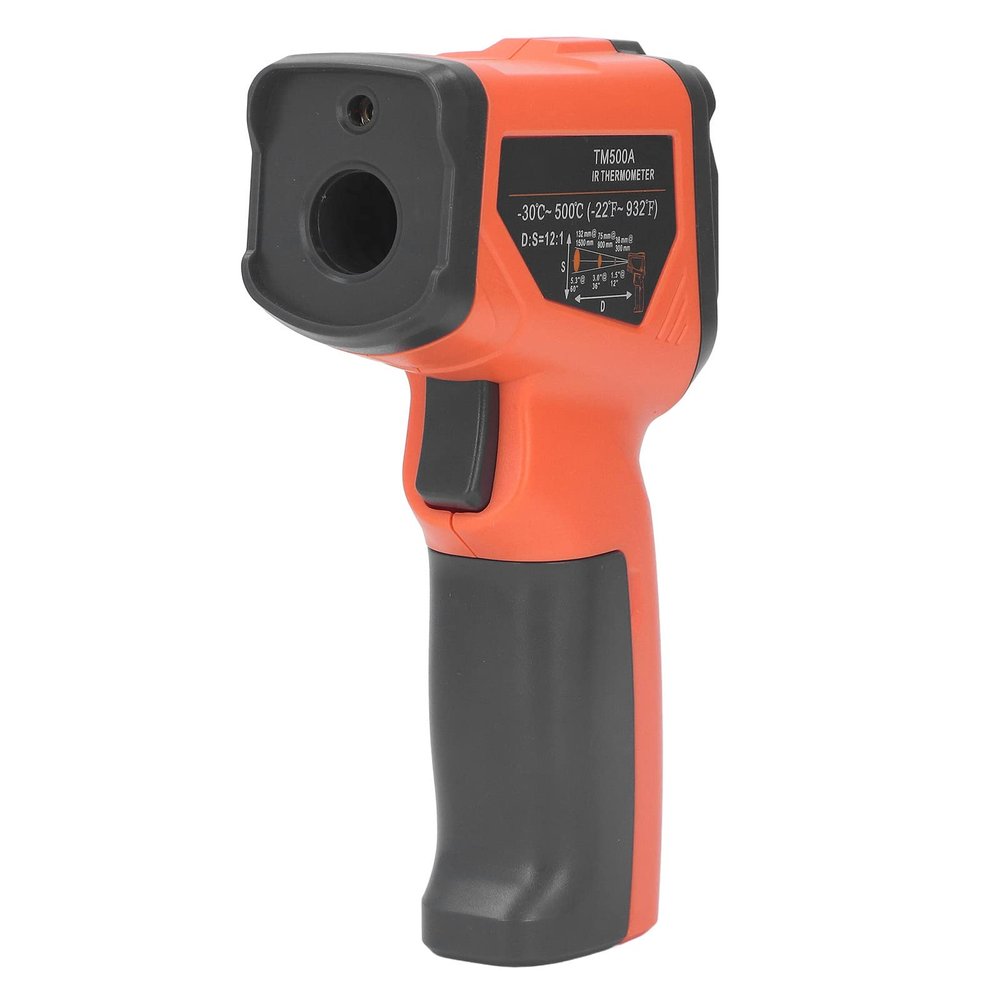 Infrared Thermometer, Heat Temperature Temp Gun Handheld Non Contact High Accuracy Backlit LCD Screen Industrial Temperature Gun
