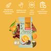 Zbarz Fruit & Energy Bars, vegan, vegetarian, and without added sugar (Mix Box, 12 x Bars) - Sport energy bars made from fruits & nuts for everyday use, cycling, hiking, fruit bars (Orange Green Tea) view 4