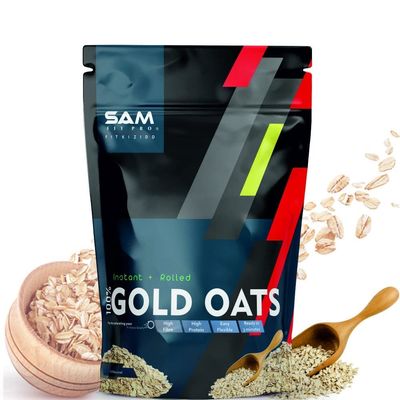 QURA SamFit Pro Gold Oats (Instant+Rolled), 1 KG