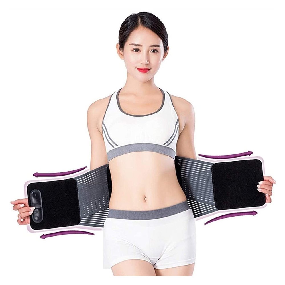 Male and Female Lumbar Support Belts, Adjustable Lumbar Pain Relief Belts, Lumbar Support Belts with Detachable Pads (Size : X-Large) (X)