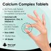Calcium Magnesium Zinc and Vitamin D Supplement - 120 High Strength Tablets Supplement with Magnesium Vitamin D, Zinc Tablets Complex Made in The UK by New Leaf view 2