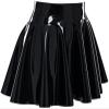 ANTIY Handmade Black Latex Mini Skirt Sexy Women Latex Rubber Dresses,Black,X-Small view 1
