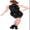 ANTIY Sexy Sleeveless Latex Dress Customized,Custom Color,Large view 3