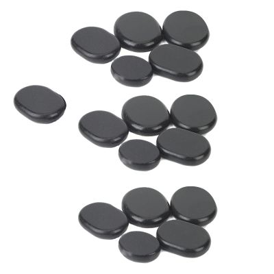 16 Pcs Flat Smoothes Warming Massag 16 Pcs Hot Stone Kit,Relief Muscle Pain,Massaging 16 Pcs Hot Stones Massage Kit,Flat Smooth Warming, Hot Stone Kit Back MassagersMassage Tools