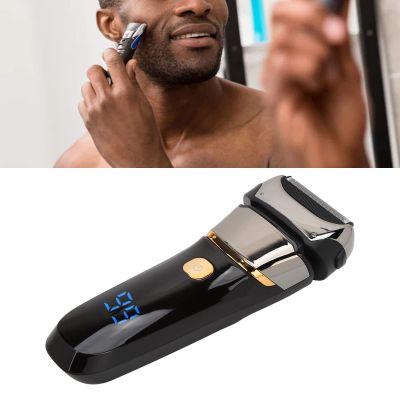 Hair Clipper, Cordless Electric Face Shaver Digital Display USB Rechargeable Washable Grooming for Beard Mustache Hair Electric Face Men