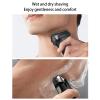 Hair Clipper, Cordless Electric Face Shaver Digital Display USB Rechargeable Washable Grooming for Beard Mustache Hair Electric Face Men view 2