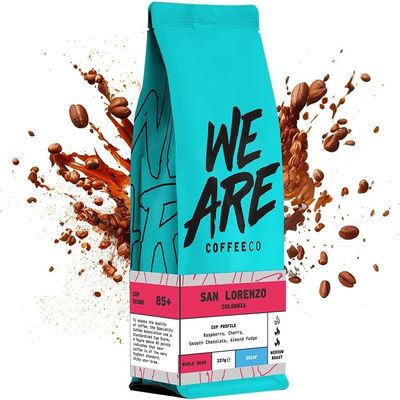 We Are Coffee Co - Colombia - San Lorenzo - Decaf Coffee Ground Cafetiere 1kg | Medium Roast | 100% Arabica | Freshly Roasted in the UK