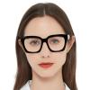 OCCI CHIARI Fashion Womens Reading Glasses +1.5, Fashion Reading Glasses for Women, Thick Frame Readers Glasses (Black 150) view 2