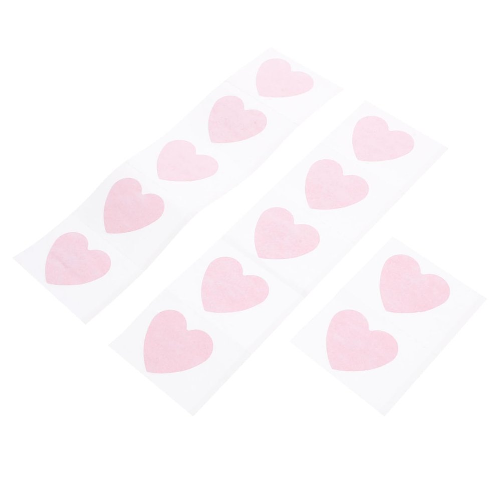 FOMIYES 12pcs Heart Shaped Spot Breathable Patches Patches Emergency Buds Fingertip Sticker Breathable Patches Cover Waterproof Cartoon Red