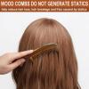 Grehge Wooden Comb with Handle Wood Comb for Women Hair Green Sandalwood Fine Tooth Comb for Men view 3