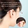 OPUGIT Glasses Ear Grips, Silicone Anti-Slip Eyeglass Temple Tip Sleeve Retainer, Comfort Glasses Retainer for Spectacle Sunglasses Reading Glasses(Transparent,L-10pairs) view 2