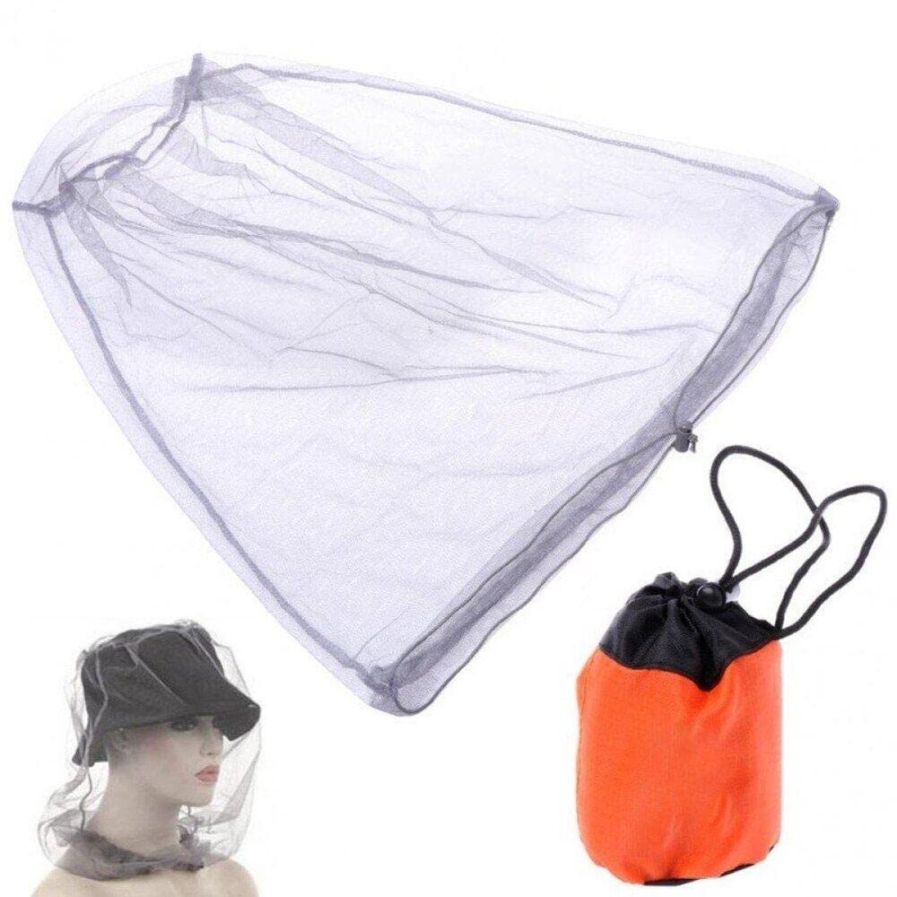 Fopytu Mosquito Head Net Mesh Face Neck Head Protecting Net for Outdoor Hiking Camping Climbing Walking Face Neck Fly Netting Hood